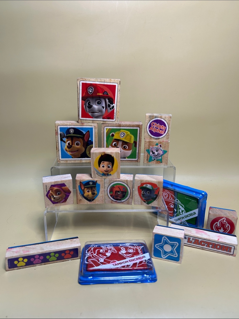 Paw Patrol Kids Wooden Character Stamp Set of 16 pcs 2017